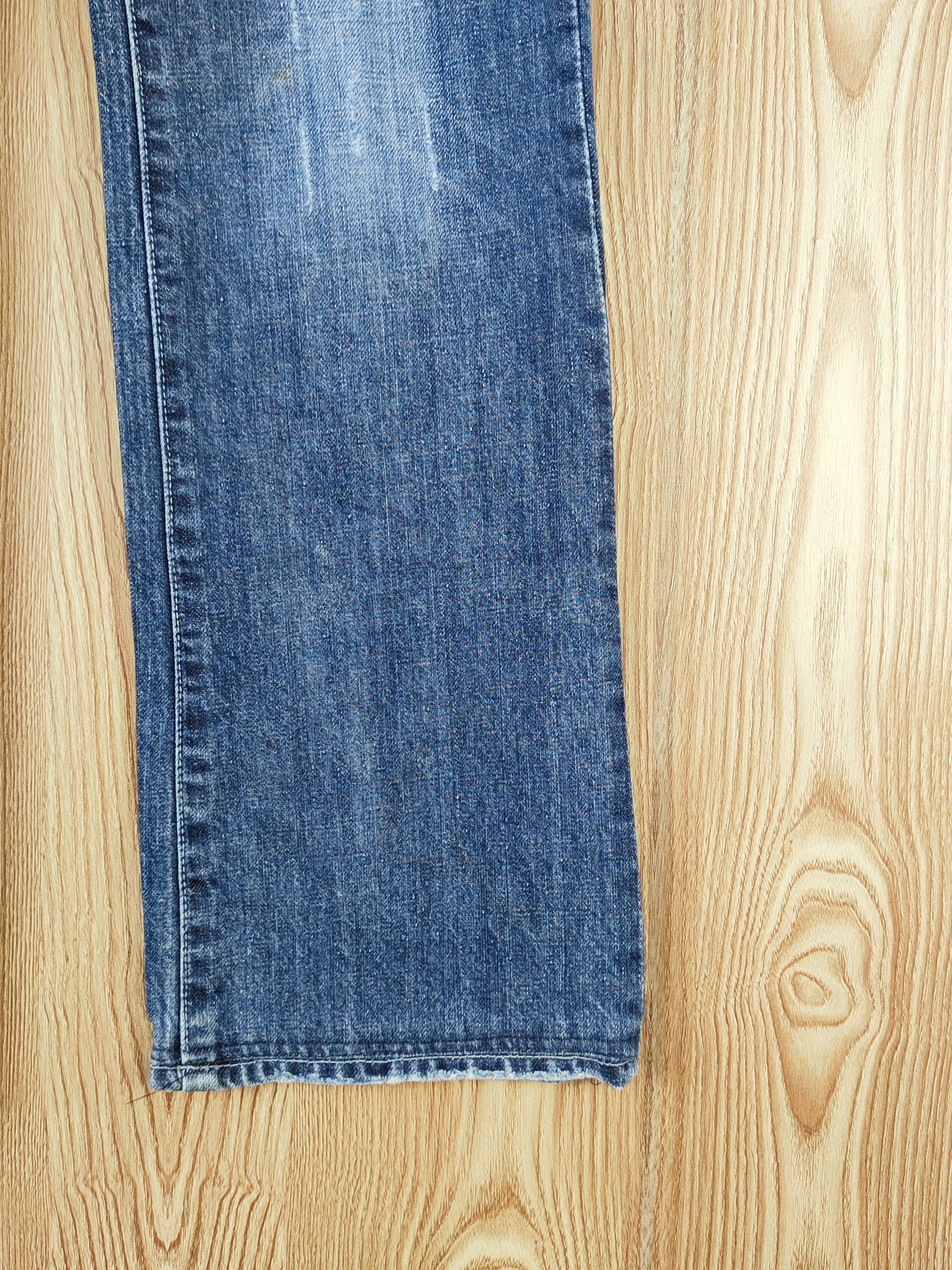 Japanese Brand × Vintage Nii Blue Distressed Ripped Jeans #W891 Size 29" - 6 Thumbnail