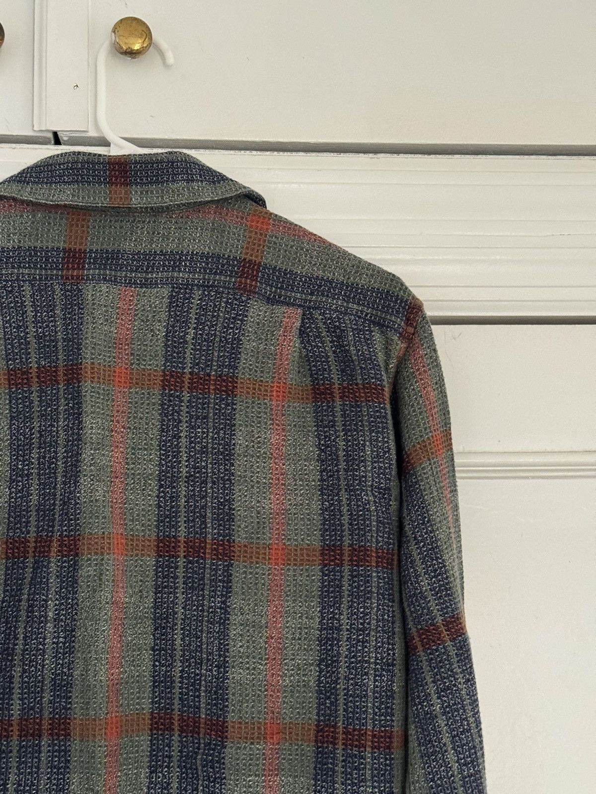 Corridor Corridor Twisted Yarn Waffle Olive Plaid Small Size US S / EU 44-46 / 1 - 9 Thumbnail