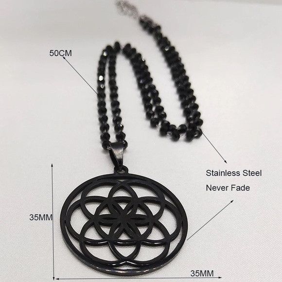 Other Yoga Flower of Life Stainless Steel Necklace Size ONE SIZE - 4 Thumbnail