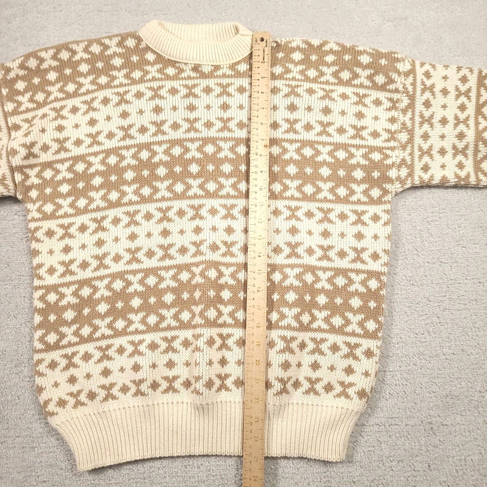 Vintage VINTAGE Oakton Amana Woolen Mill Sweater Geometric Pattern Size L Grandpa Crewneck Mens Pullover Beige Size US L / EU 52-54 / 3 - 5 Thumbnail