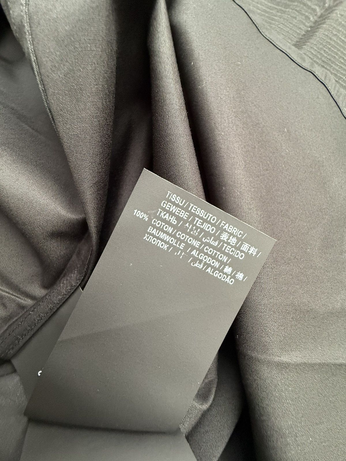 Saint Laurent Paris FW19 Saint Laurent black fixed collar shirt 38 grail Size 38R - 16 Thumbnail