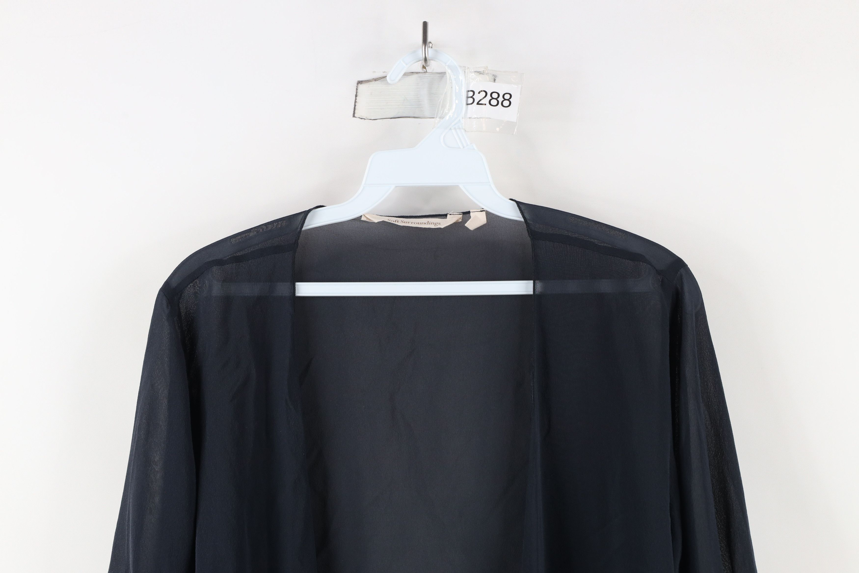 Vintage Soft Surroundings Undercover Top Sheer Open Front Cardigan Size M / US 6-8 / IT 42-44 - 2 Thumbnail