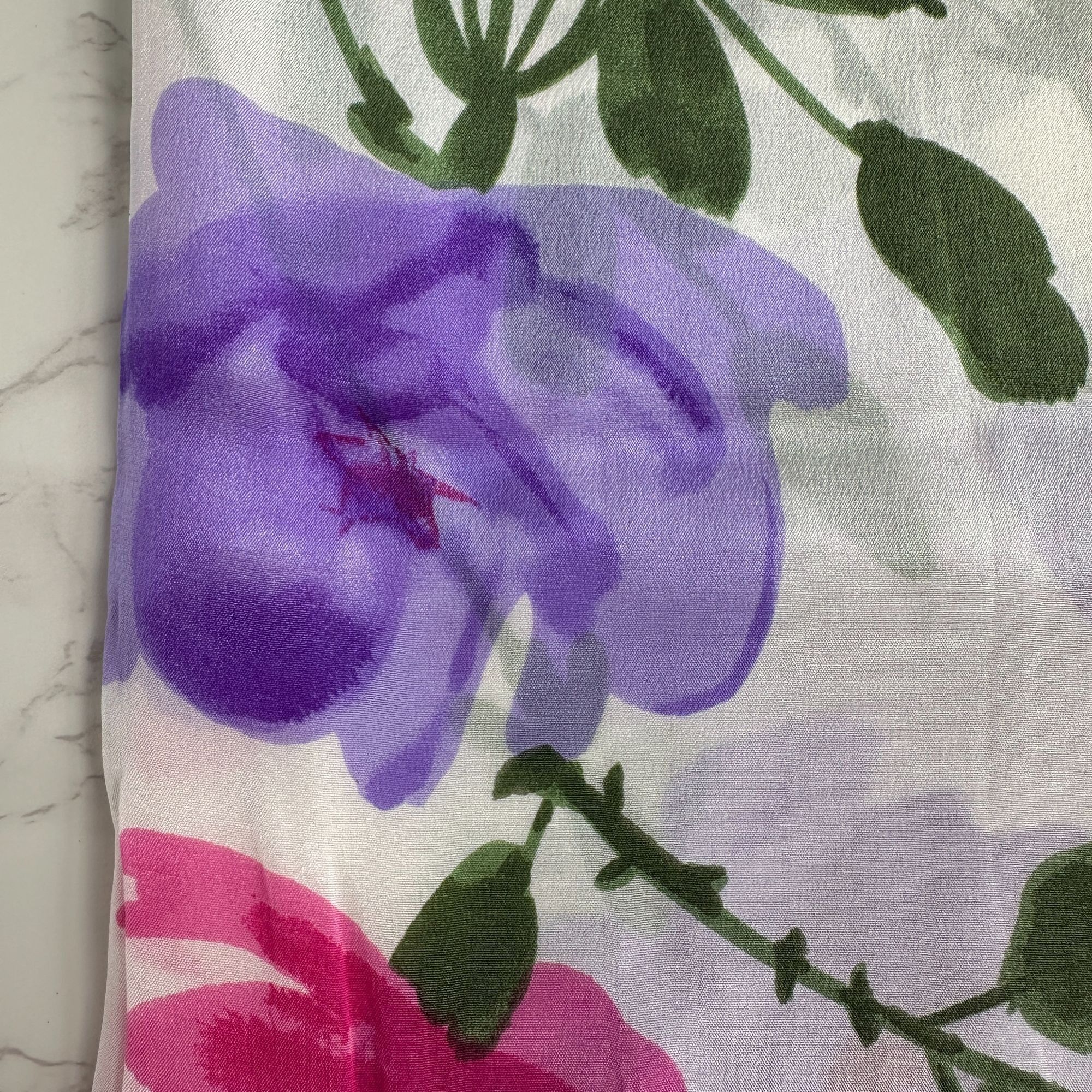 Vintage Vera Neumann Silk Scarf, 52x15 Oblong, Prima Vera Collection Size ONE SIZE - 6 Thumbnail