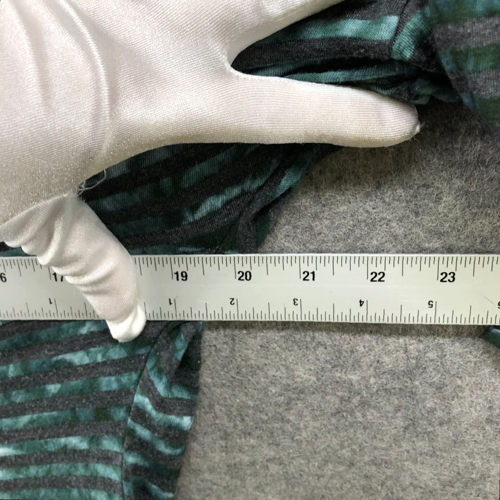 Michael Stars Michael Stars 3/4 Sleeve T Shirt Womens One Size Green Striped Cowl Neck Pima Size ONE SIZE - 7 Thumbnail