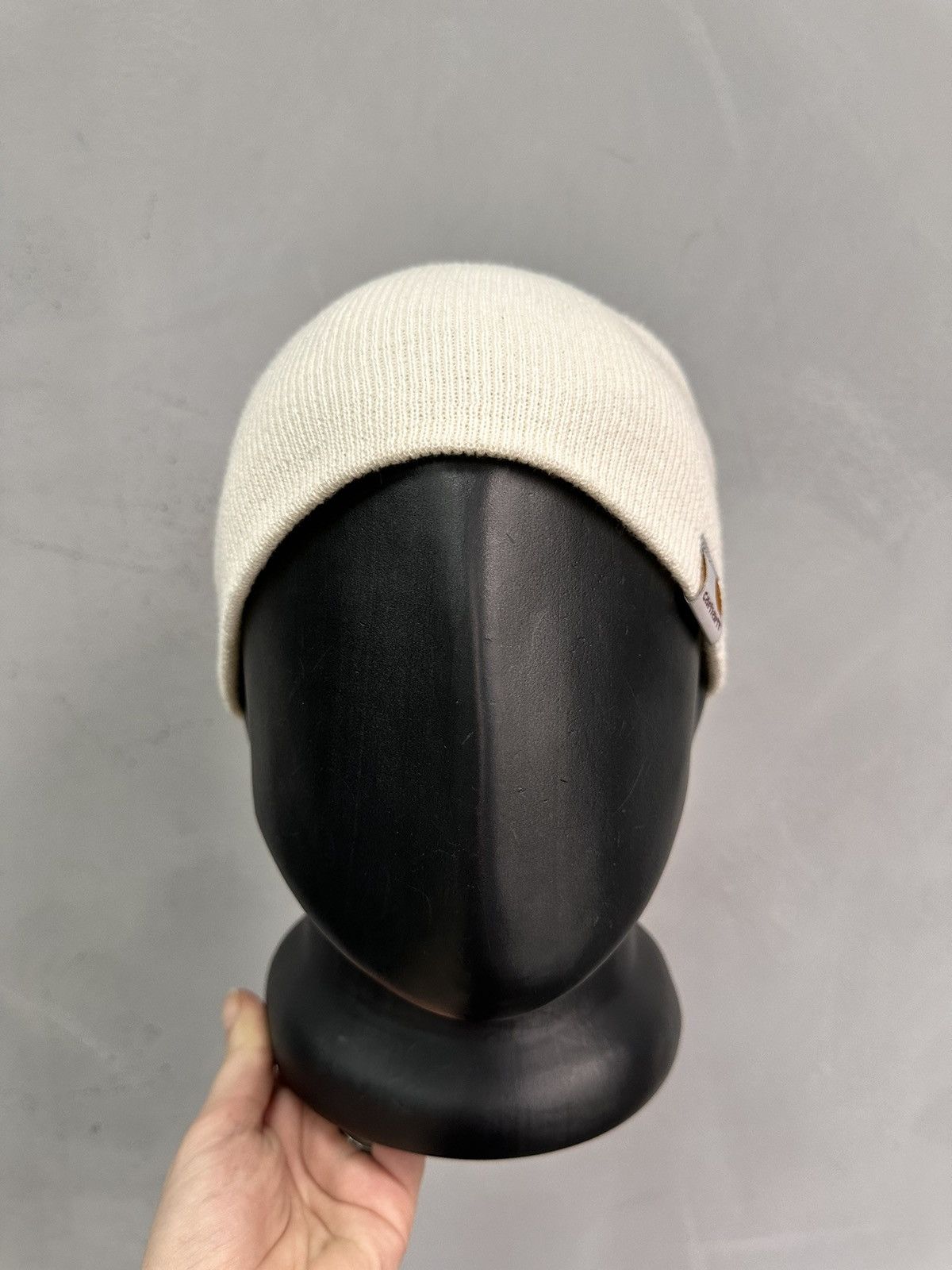 Carhartt Wow 😻 White Beanie Carhartt Y2K Streetwear Outdoor Arcteryx Size ONE SIZE - 3 Thumbnail