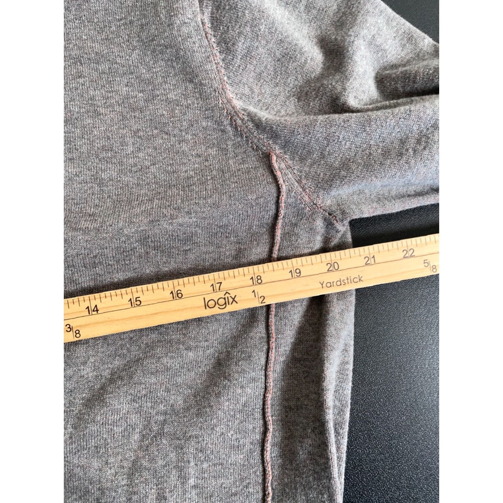 Carbon2Cobalt Carbon 2 Cobalt Henley Sweater Men's Large Gray Orange Cotton Lightweight Knit Shirt Size US L / EU 52-54 / 3 - 5 Thumbnail
