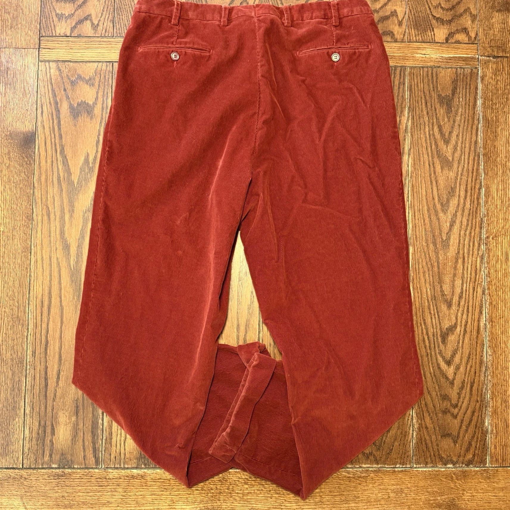 Velvet Ben Silver Charleston Pants Men’s 36x32 Brown Corduroy Velvet Italy Cuffed Size US 38 / EU 54 - 5 Thumbnail