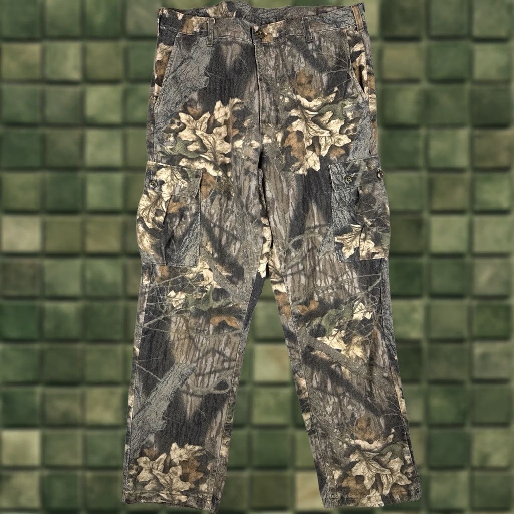Vintage VINTAGE Mossy Oak Camo Cargo Pants USA Made Men’s Large Size US 33 - 1 Thumbnail