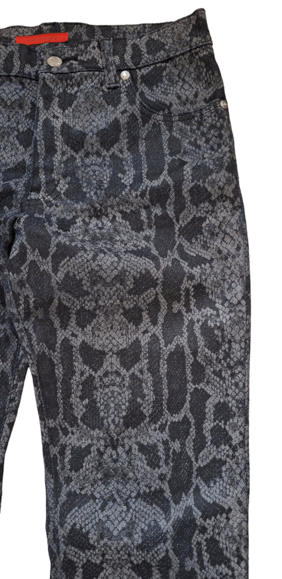 Beauty Beast × Hysteric Glamour × Japanese Brand Japanese Brand Wellbeing Snake Skin Flare Denim Size 29" - 3 Thumbnail