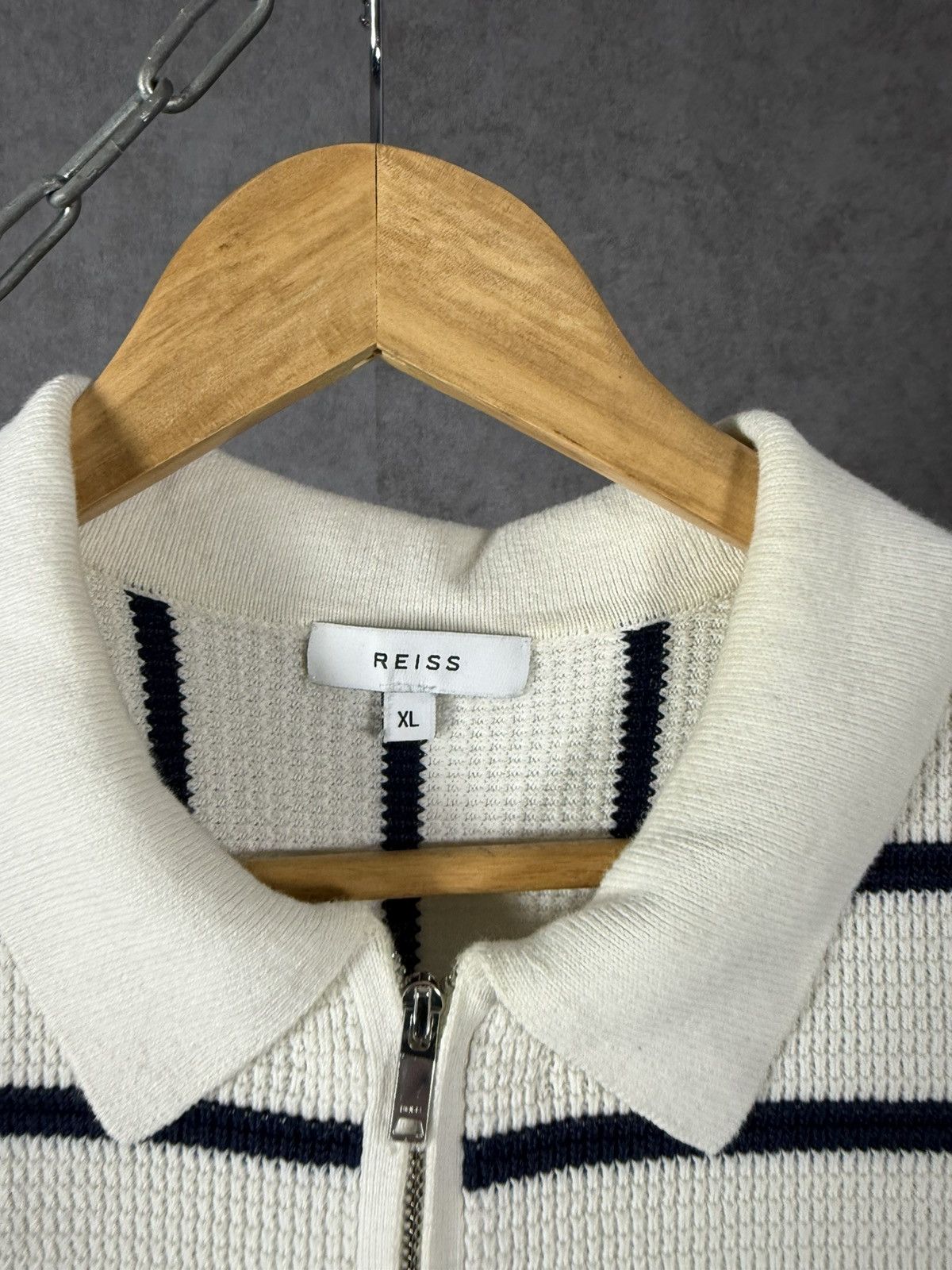 Reiss Reiss designer 1/3 zip polo tee Size US XL / EU 56 / 4 - 4 Thumbnail