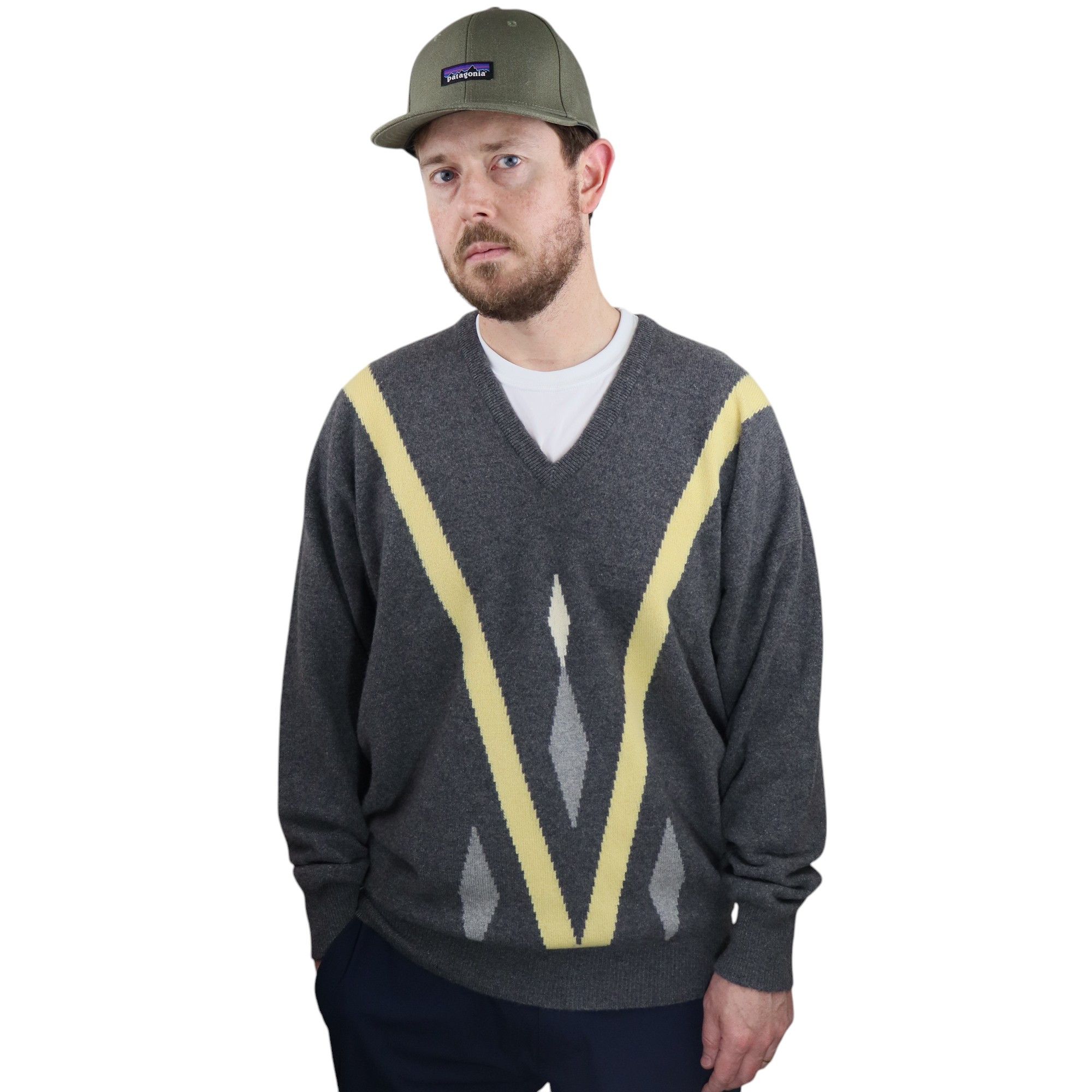 Alan Paine Vintage 70s 80s 100% Cashmere Mad Men Sweater Large 46 Size US L / EU 52-54 / 3 - 1 Thumbnail