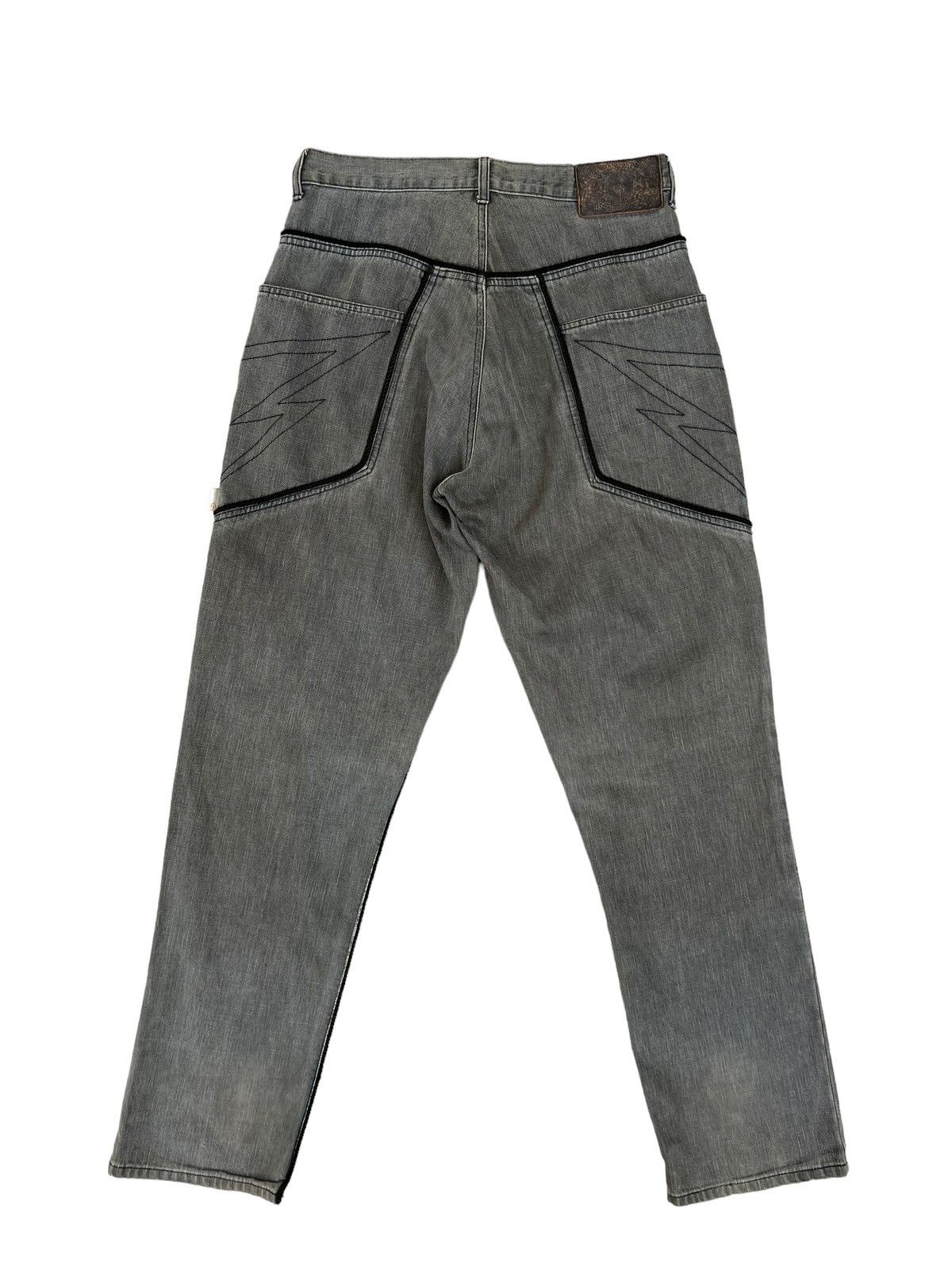 Swagger Vintage MANIFEST GELW Japan Dirty Mud Grey Denim Jeans Size US 31 - 2 Thumbnail