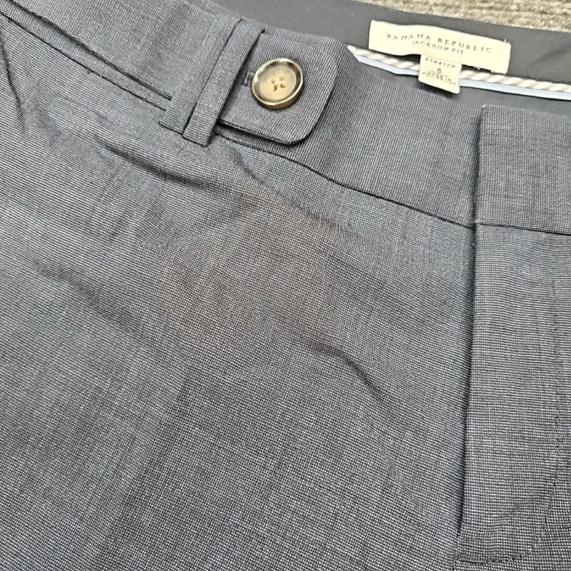 Banana Republic Banana Republic Pants Women 6 Jackson Fit Blue Dress Pants Stretch Fit Regular Straight 31in Inseam Cardio? Size 28" / US 6 / IT 42 - 4 Thumbnail