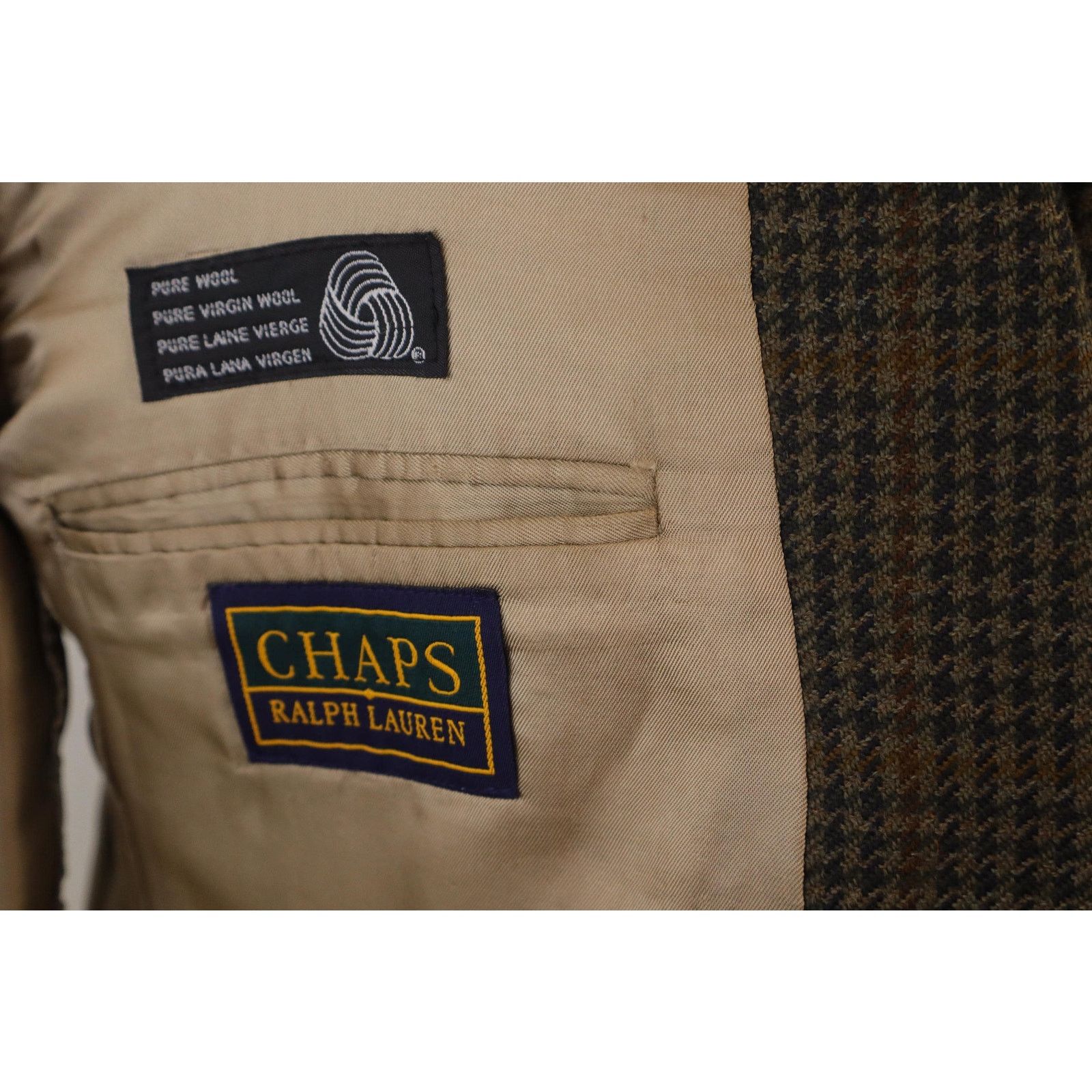 Chaps Ralph Lauren 44L NOS Vintage 90s Chaps Ralph Lauren Blazer | Houndstooth Size 44L - 5 Thumbnail