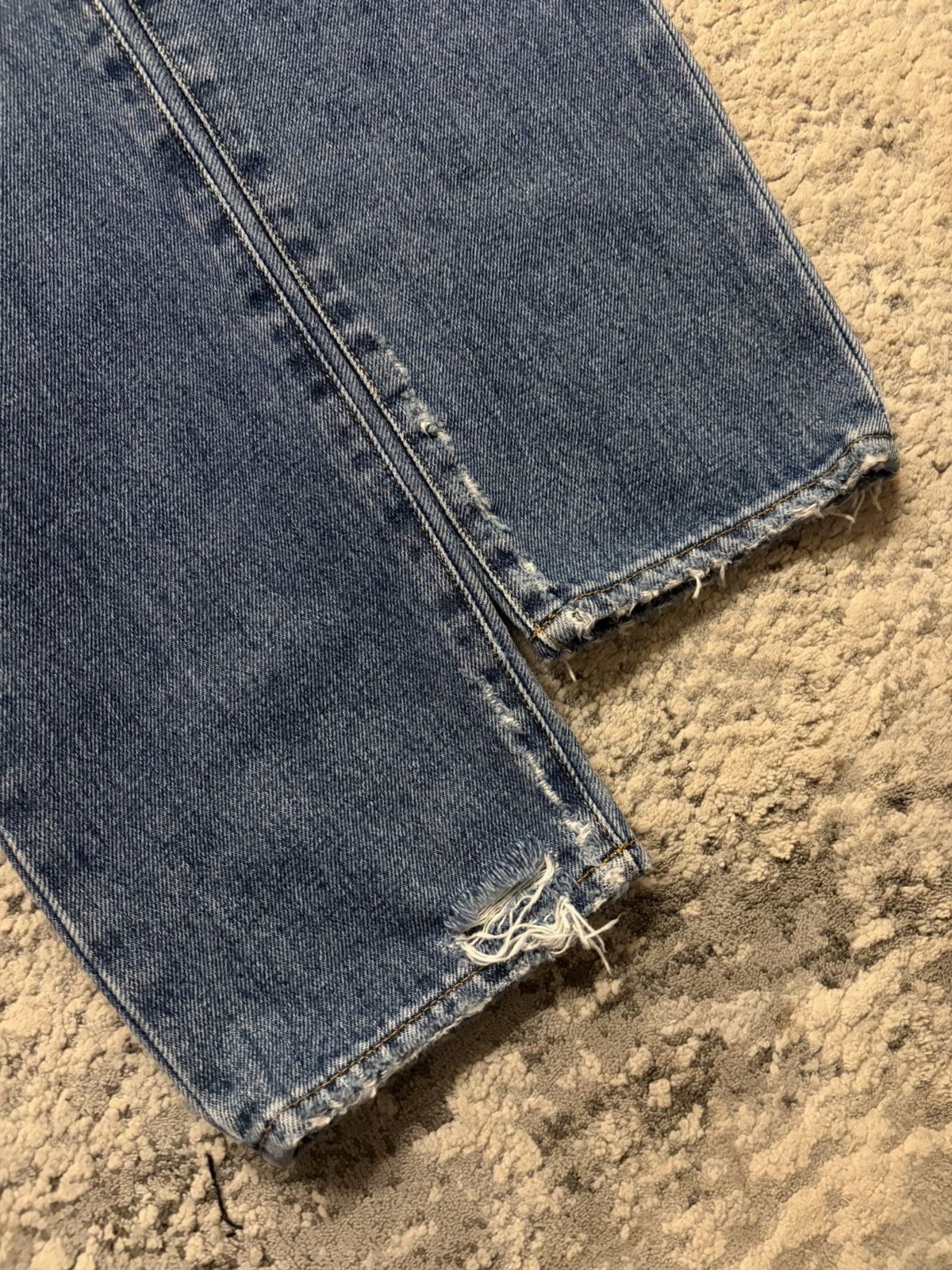 Saint Laurent Paris SS16 Surf Sound Knee Rip Denim Jeans Size US 29 - 4 Thumbnail