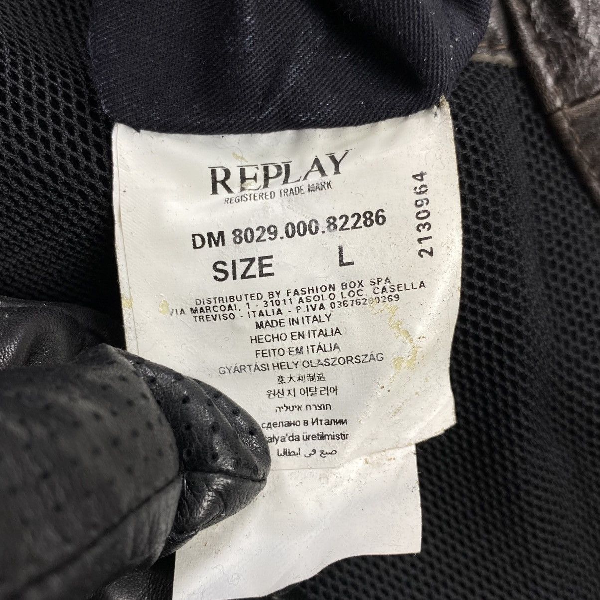 Replay One Off ll Leather Biker Jacket Size US L / EU 52-54 / 3 - 9 Thumbnail
