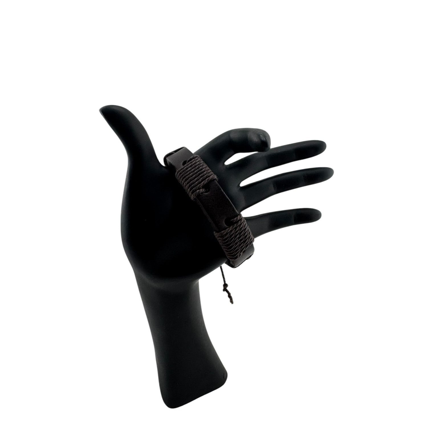 Other Handcrafted Dark Brown Leather Cuff for the Untamed Size ONE SIZE - 3 Thumbnail