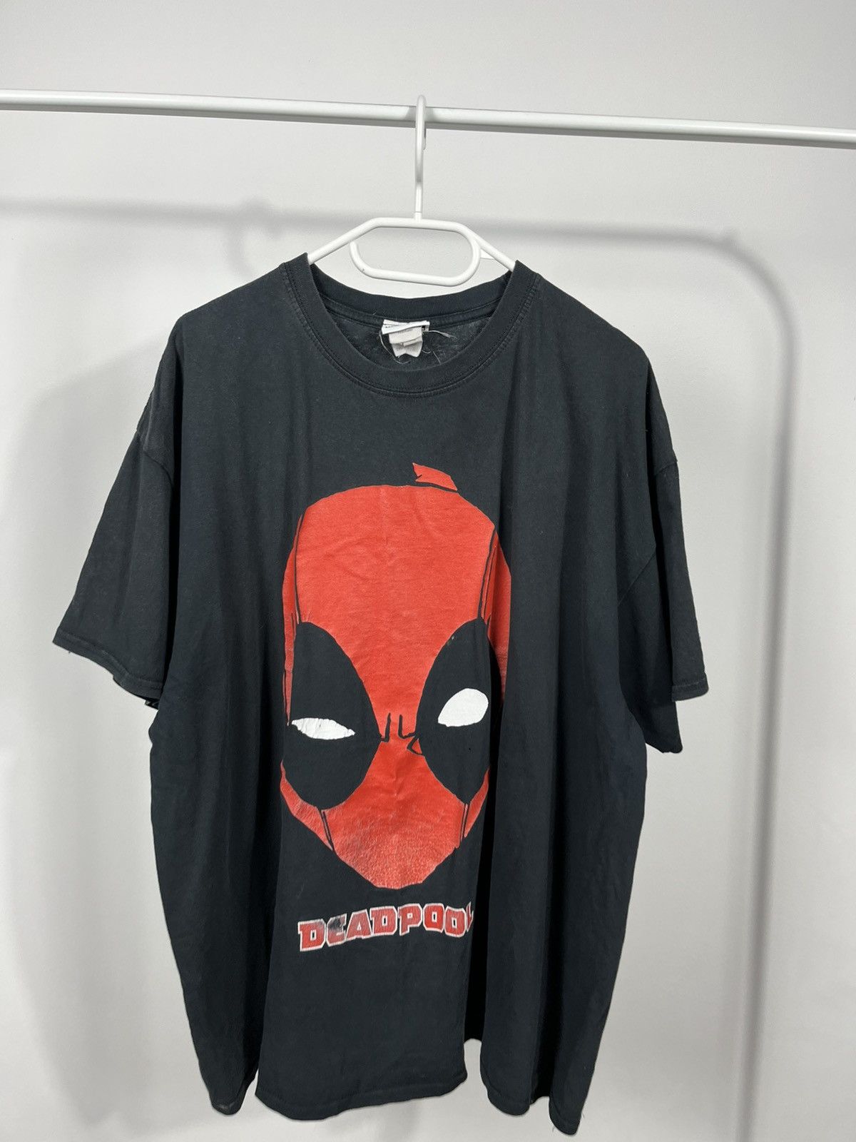 Gildan Marvel Deadpool Big Face Graphic T Shirt Black 2XL Size US XXL / EU 58 / 5 - 2 Thumbnail