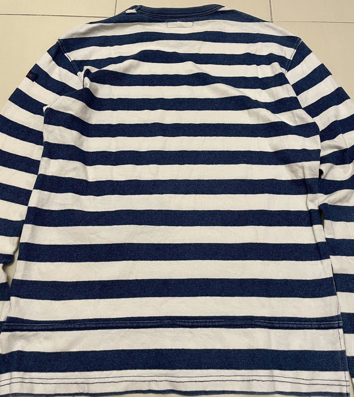 Blue Blue Japan Blue Blue HR Market Classic Marine Stripe Long Sleeve Tshirt Size US S / EU 44-46 / 1 - 5 Thumbnail
