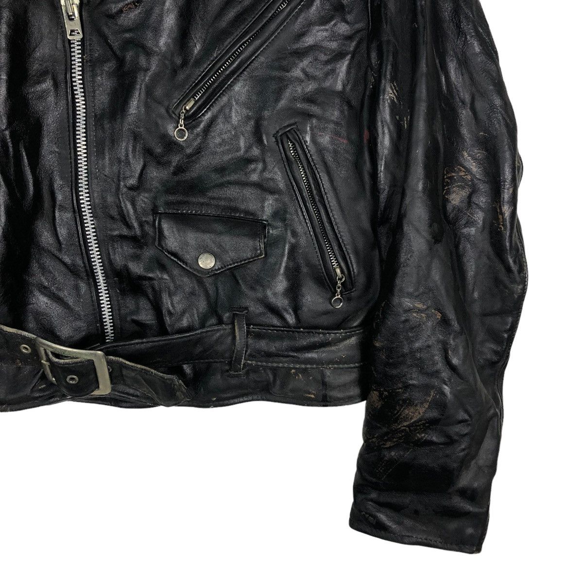 Schott ☄️VINTAGE SCHOTT PERFECTO DOUBLE BREAST BIKER JACKET Size US M / EU 48-50 / 2 - 6 Thumbnail