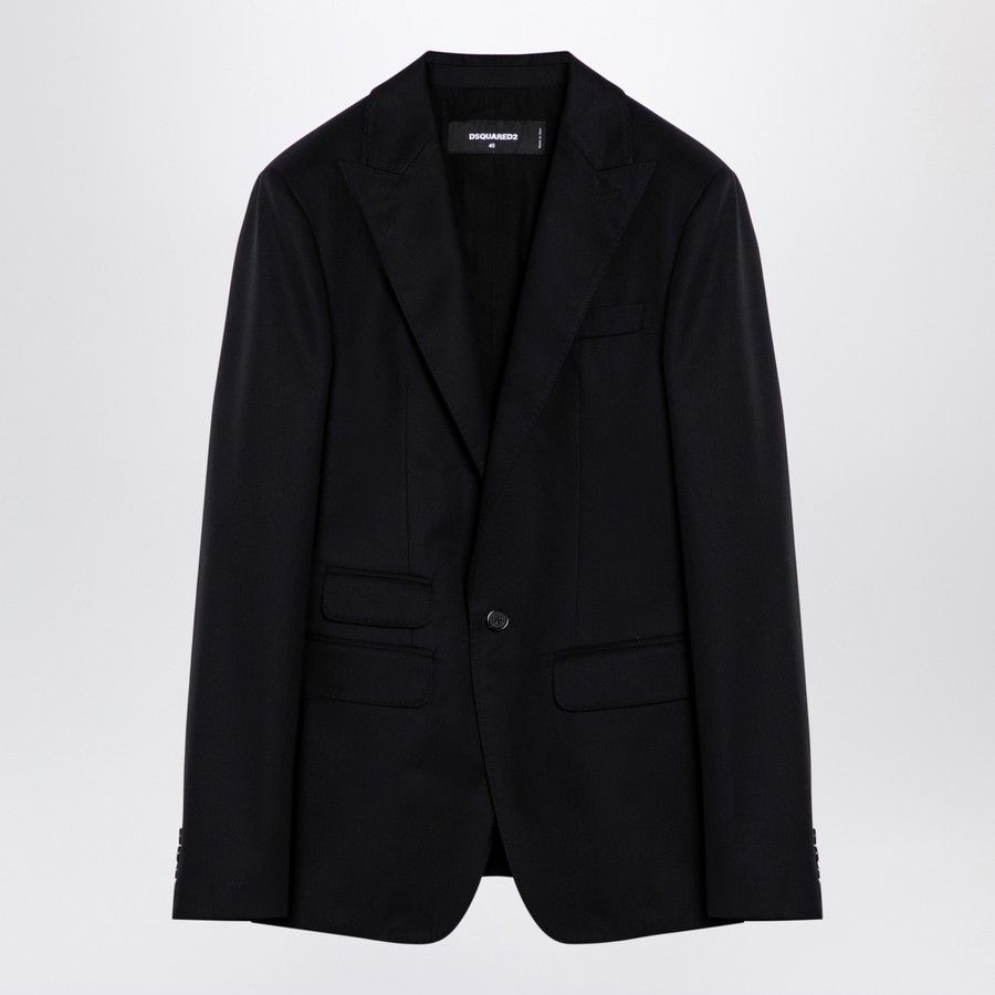 Dsquared2 o1d2blof0824 Single-breasted Jacket in Black Size M / US 6-8 / IT 42-44 - 1 Thumbnail