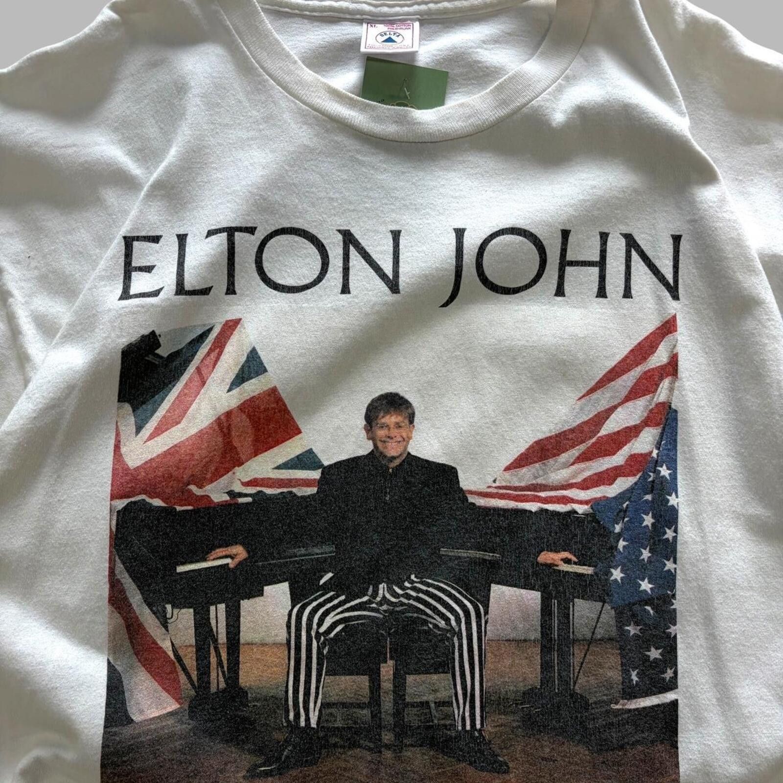 Band Tees 1995 Elton John Tour Tee Size US XL / EU 56 / 4 - 2 Thumbnail