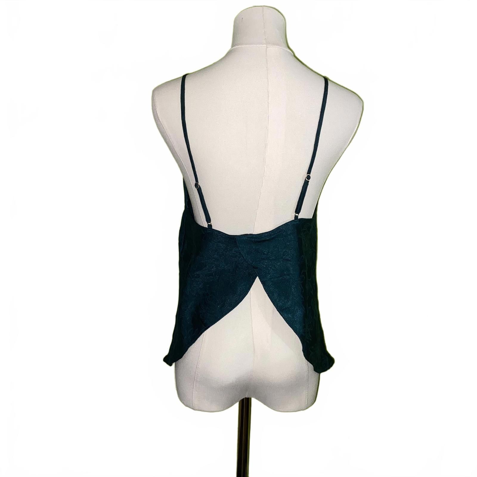 Designer Vintage Victoria’s Secret Cami Top S Teal Open Back Y2K Size S / US 4 / IT 40 - 2 Thumbnail