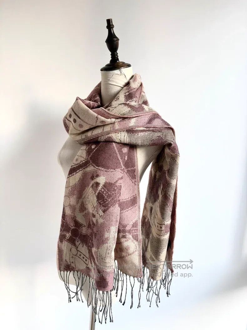 Vivienne Westwood Vivienne Westwood Mauve Double-Sided Large Saturn Logo Sca Size ONE SIZE - 1 Thumbnail