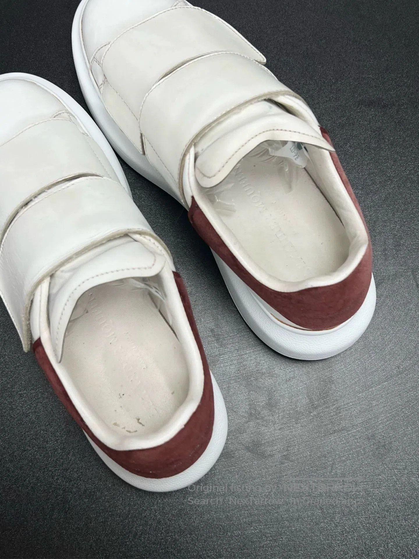 Alexander McQueen mcq white and red velcro sneakers. Size US 6.5 / EU 39-40 - 4 Thumbnail