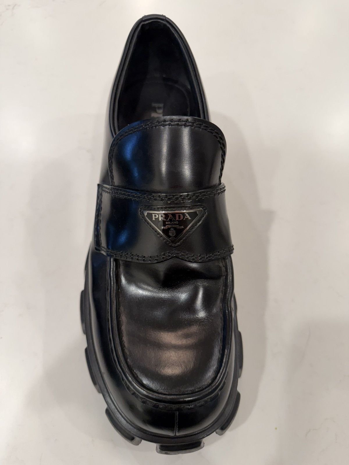 Prada Monolith brushed leather loafers Size US 8.5 / EU 41-42 - 6 Thumbnail