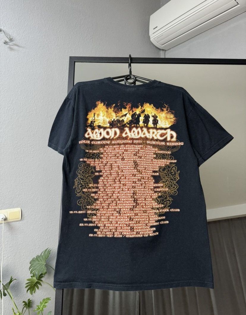 Band Tees Amon Amarth Tour 2011 Distressed T-shirt Size US M / EU 48-50 / 2 - 6 Thumbnail