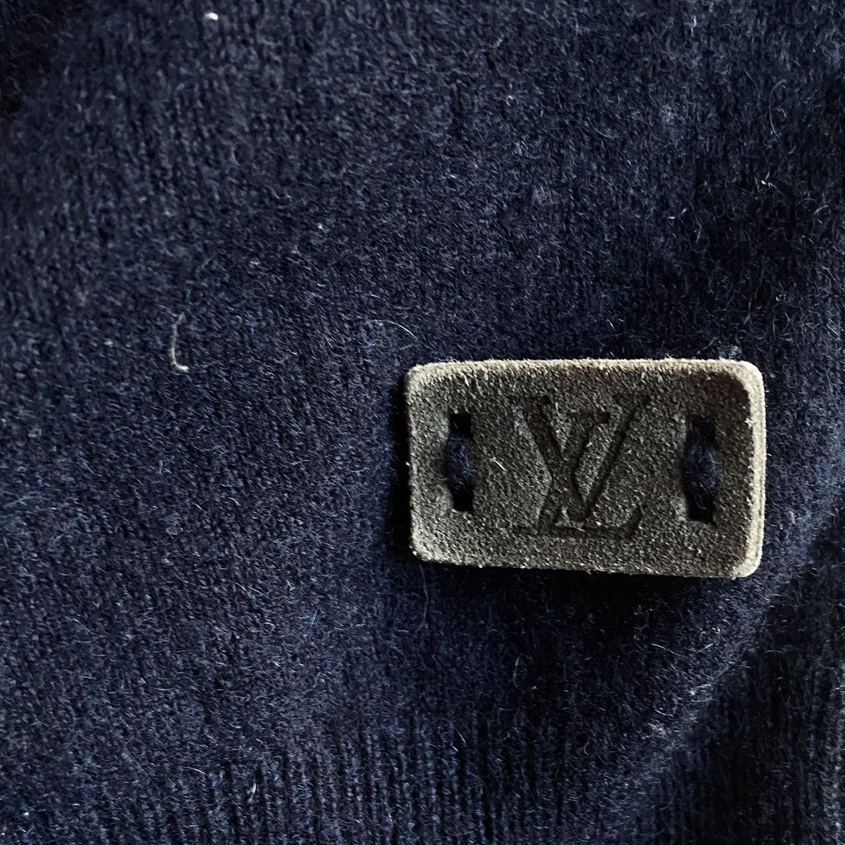 Louis Vuitton Fall05 Leather Elbows Patch Mock Neck Sweater Size US S / EU 44-46 / 1 - 5 Thumbnail
