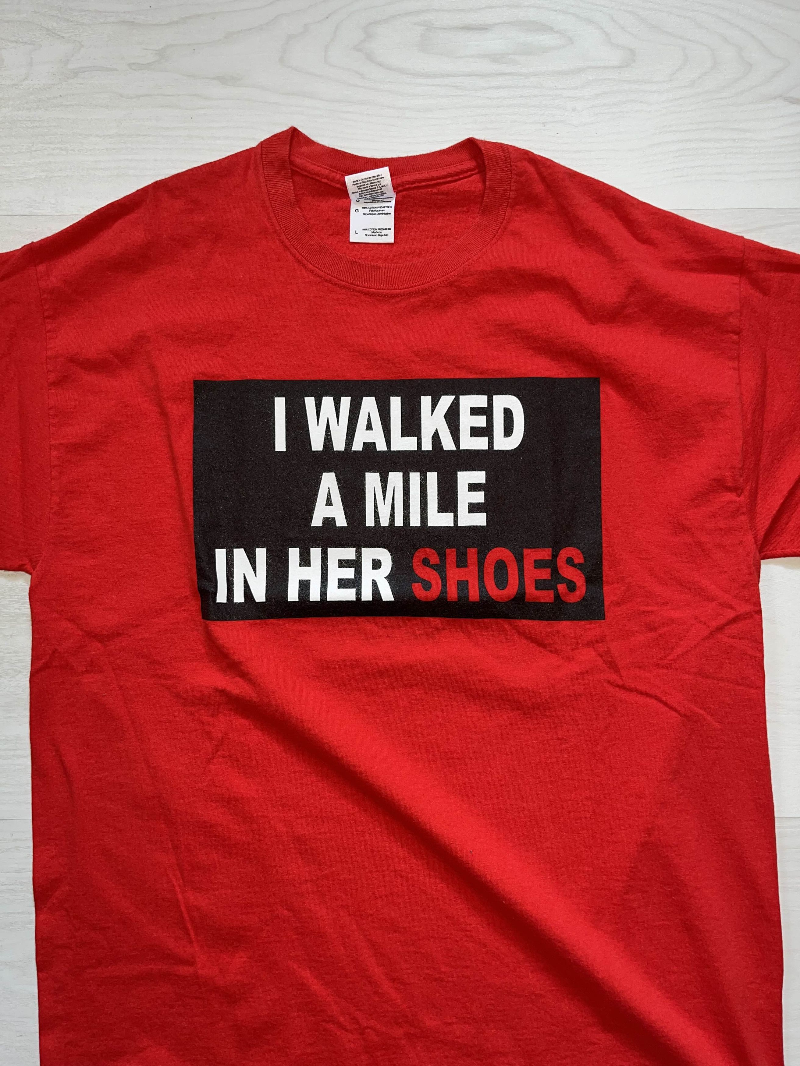 Vintage Y2K I Walked A Mile In Her Shoes Shirt Size US L / EU 52-54 / 3 - 2 Thumbnail