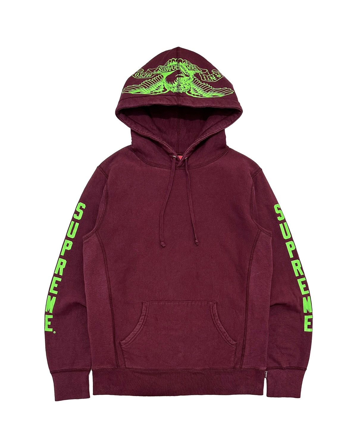 image of Antihero Skateboards Sweatshirt Hoodie in Maroon, Men's (Size Small)