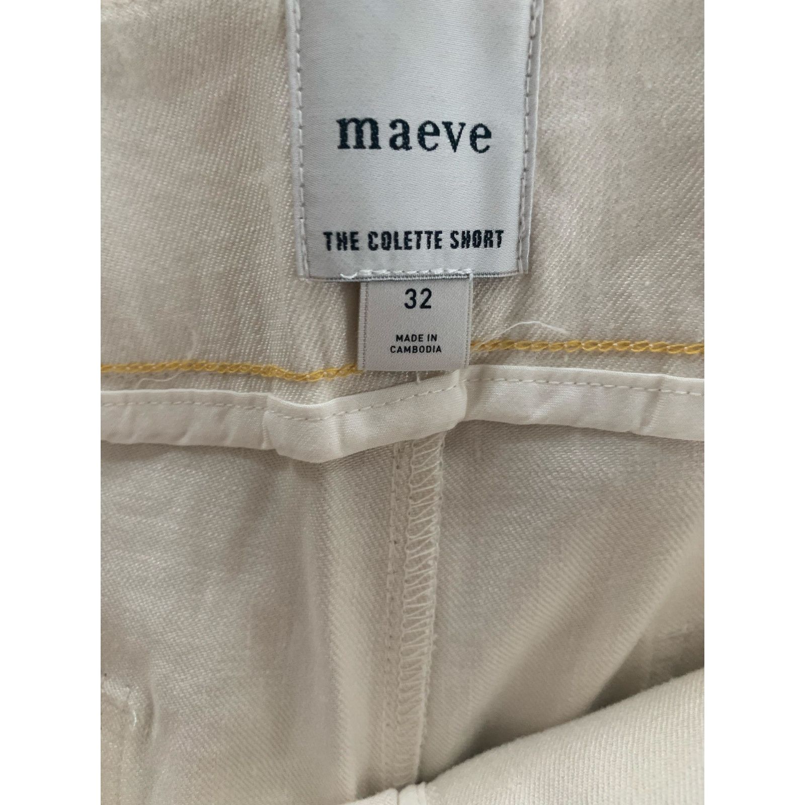 Anthropologie NWT Anthropologie The Colette Linen Blend Shorts by Maeve Size 32" / US 10 / IT 46 - 3 Thumbnail