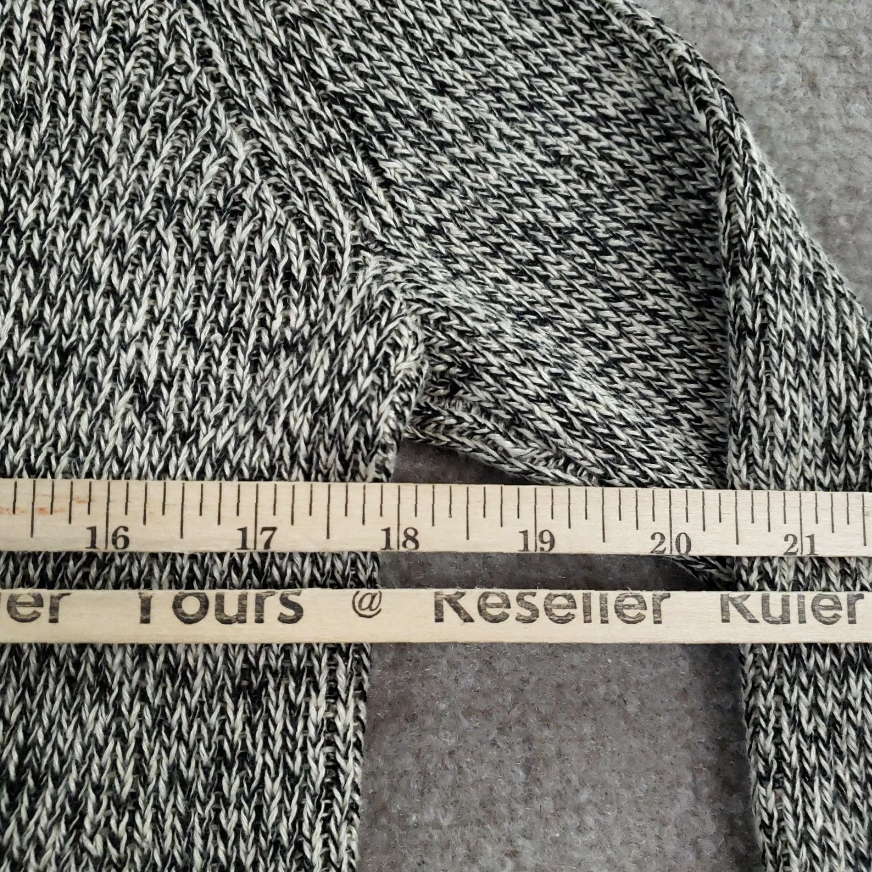 Eileen Fisher Eileen Fisher Cardigan Womens XS Black Beige Open Front Linen Loose Knit Size XS / US 0-2 / IT 36-38 - 3 Thumbnail