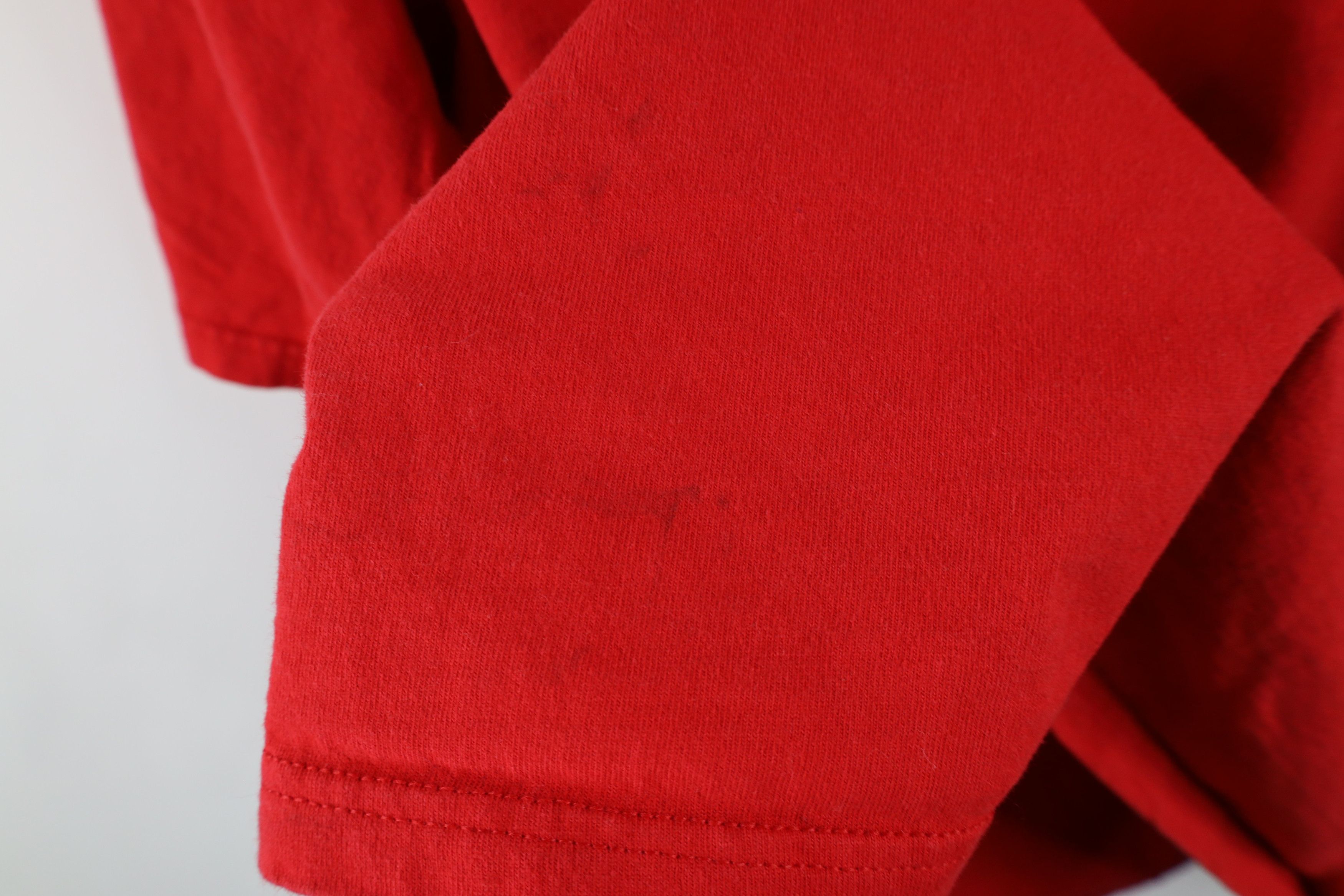 Vintage Vintage 90s Spell Out Ohio State University T-Shirt Red Size US XL / EU 56 / 4 - 11 Thumbnail