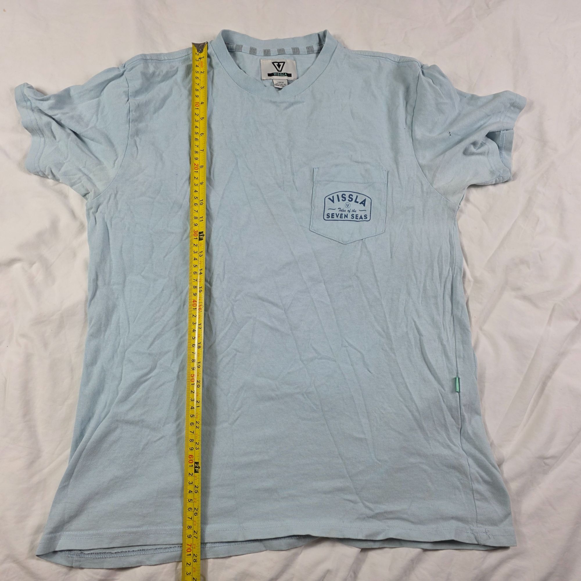 Vissla Vissla Tales of the Seven Seas Mens Size Large Blue Pocket T Size US L / EU 52-54 / 3 - 8 Thumbnail