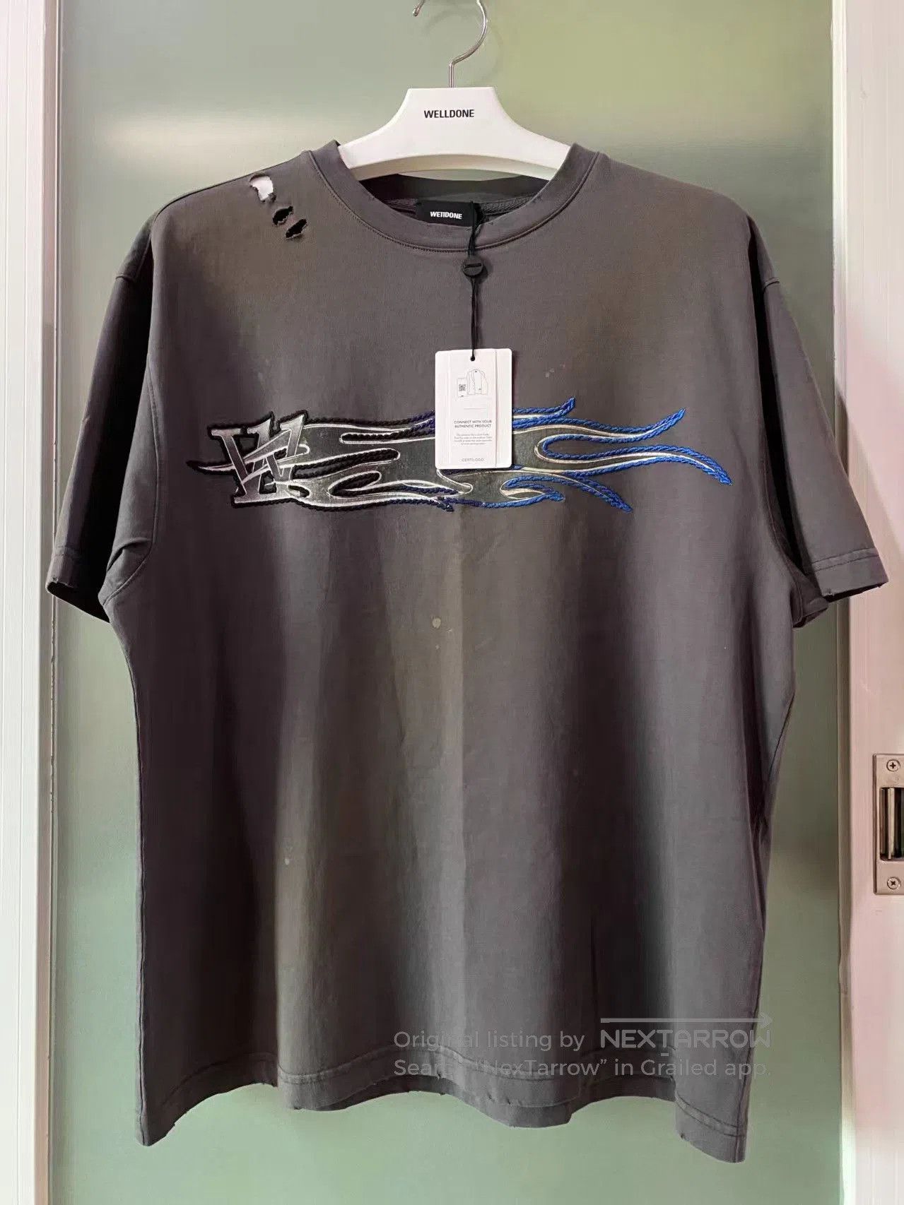 WE11DONE we11done Metallic Washed Short Sleeve. Size US S / EU 44-46 / 1 - 1 Thumbnail