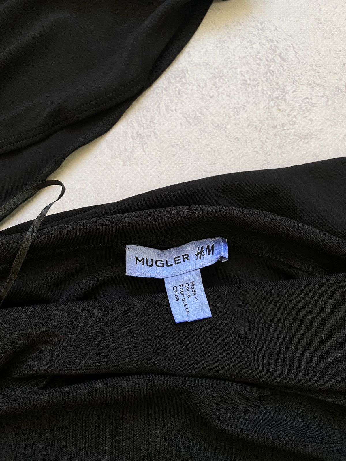 Mugler MUGLER X H&M Gathered One Shoulder Mini Dress Size XL Size XL / US 12-14 / IT 48-50 - 16 Thumbnail