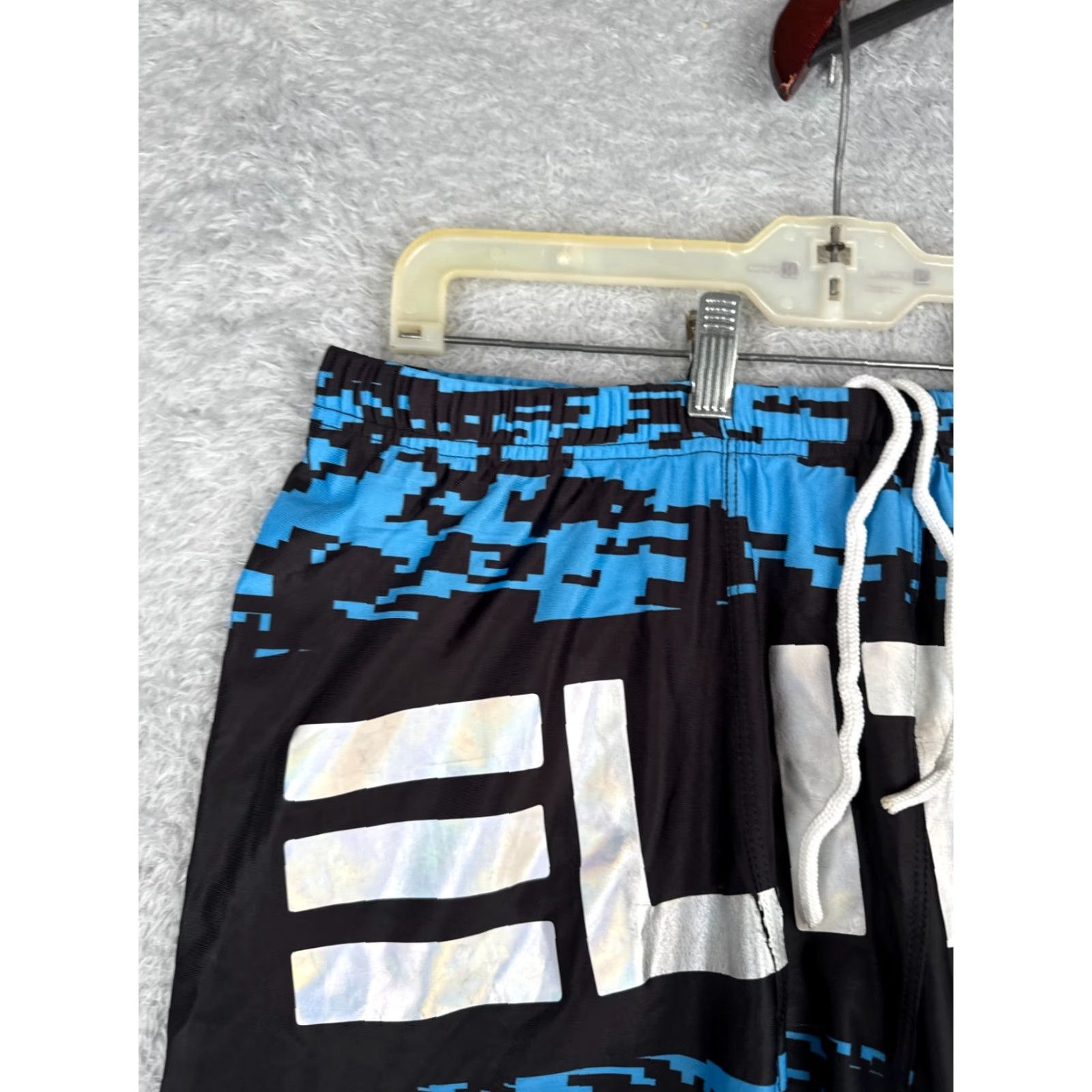 Vintage VINTAGE Elite Shorts Mens Large Blue Black Elastic Waist Gym MMA Workout Training Shirt Size US 34 / EU 50 - 4 Thumbnail