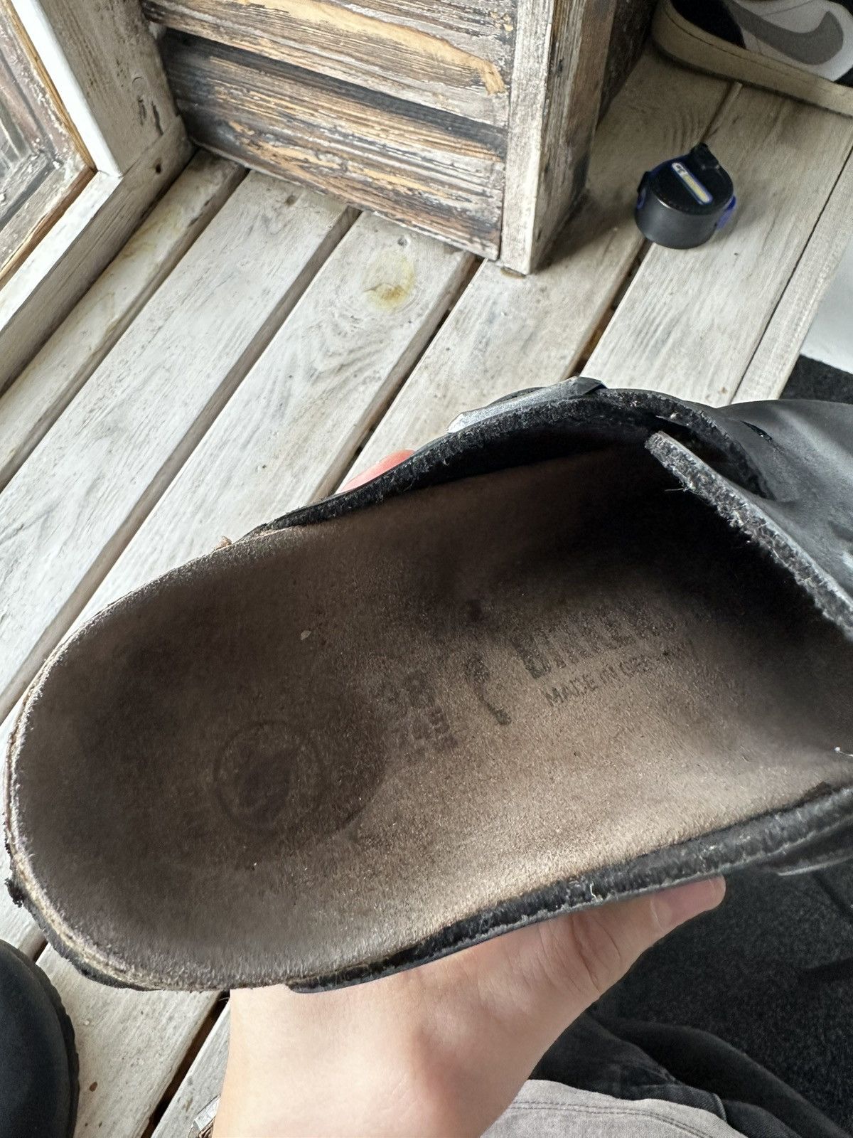 Birkenstock 🚨VNTG Birkenstock BOSTON 38 BLACK Luxe Sandals rare slides Size US 8 / IT 38 - 11 Thumbnail