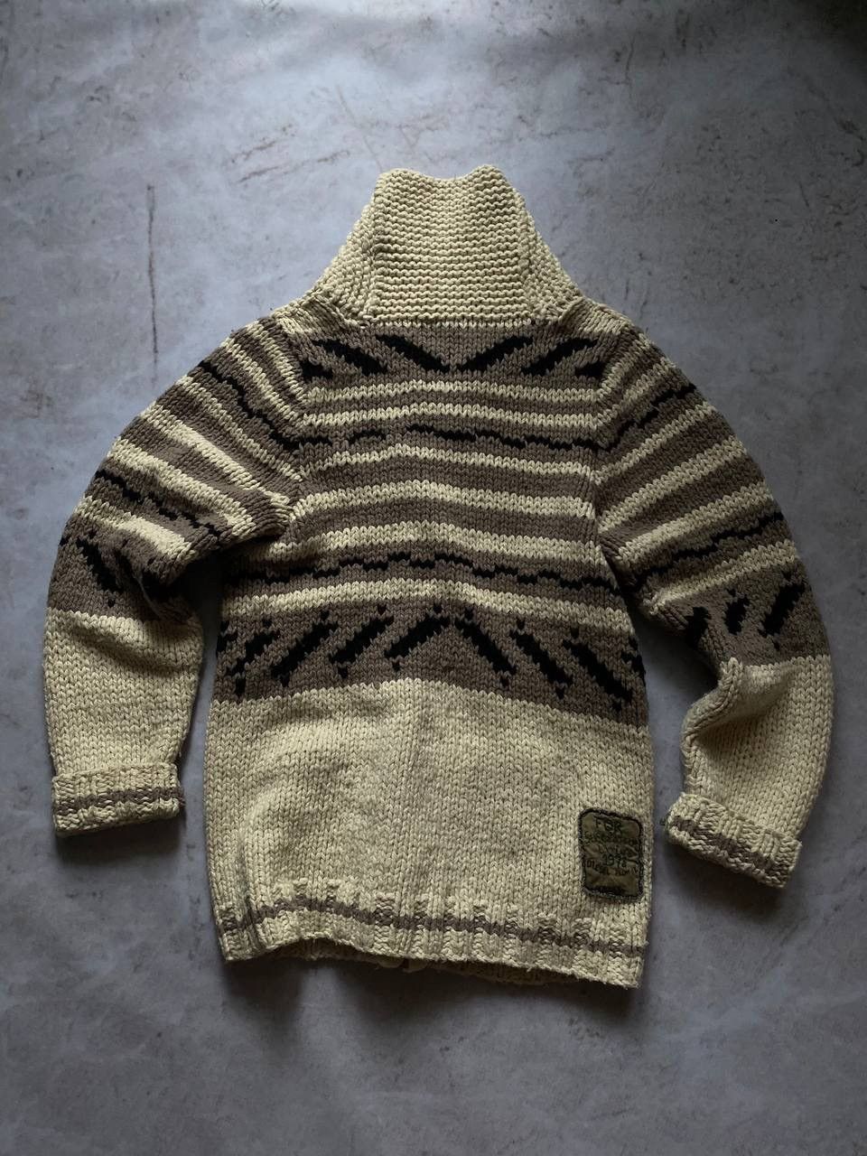 Diesel × Vintage Vintage 90s Diesel Bandits Knit Zip Up Cardigan Hype Rare Size US S / EU 44-46 / 1 - 6 Thumbnail