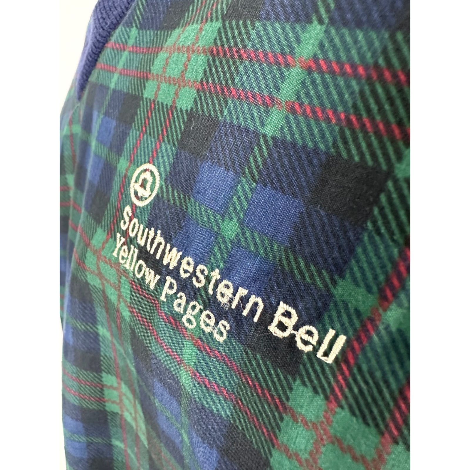Bell Vintage Golf Windbreaker Pullover XL Southwestern Bell Yellow Pages Tartan Plaid Size US XL / EU 56 / 4 - 5 Thumbnail