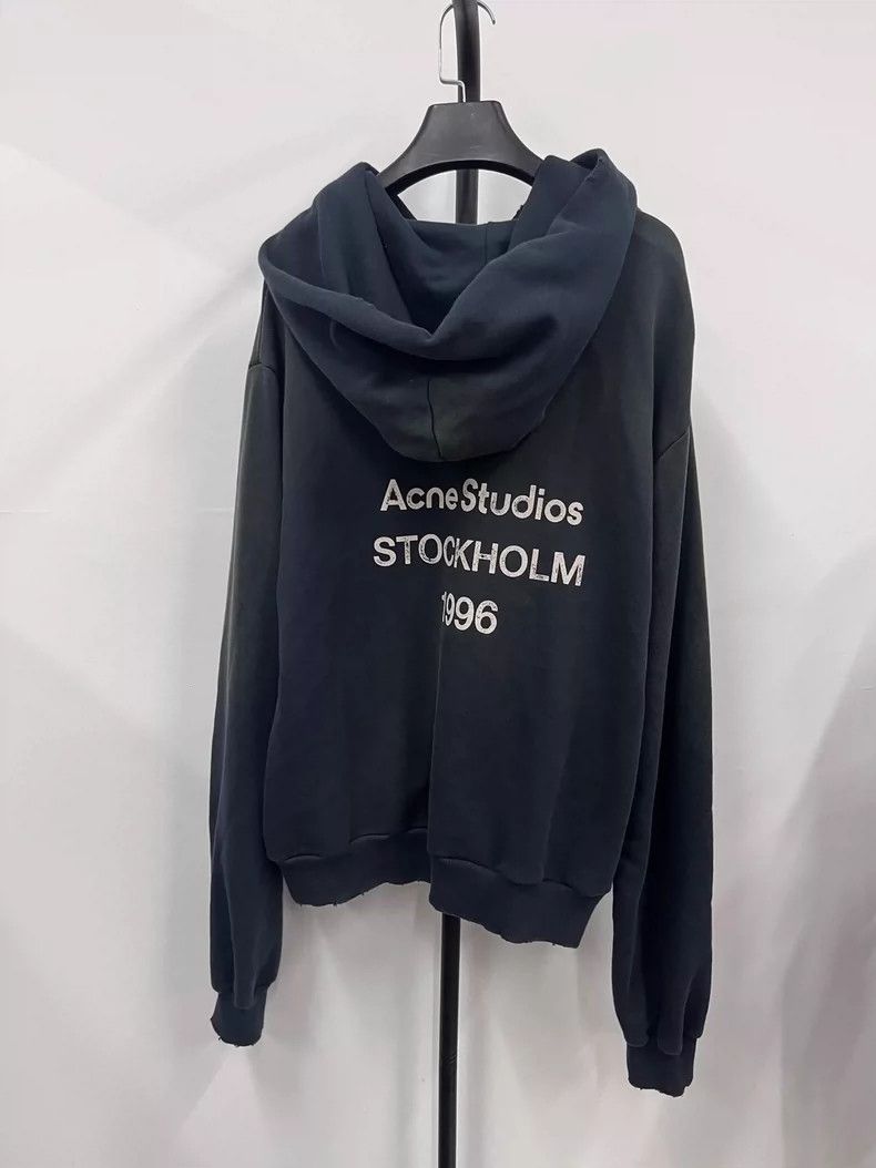 Acne Studios Acne Studios 1996 Collection Solid Letter Hooded Long Sleev Size US S / EU 44-46 / 1 - 1 Thumbnail