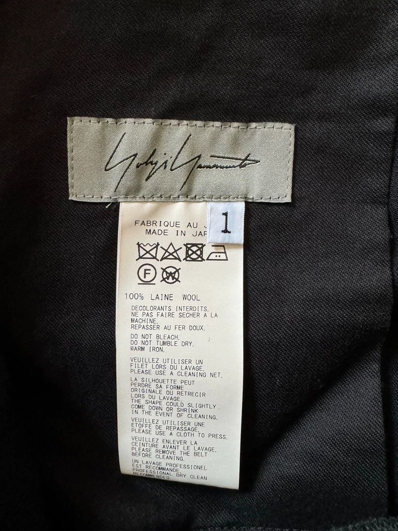 Other Yohji Yamamoto size 1 Black woolen suspender pants for fall Size US 28 / EU 44 - 4 Thumbnail