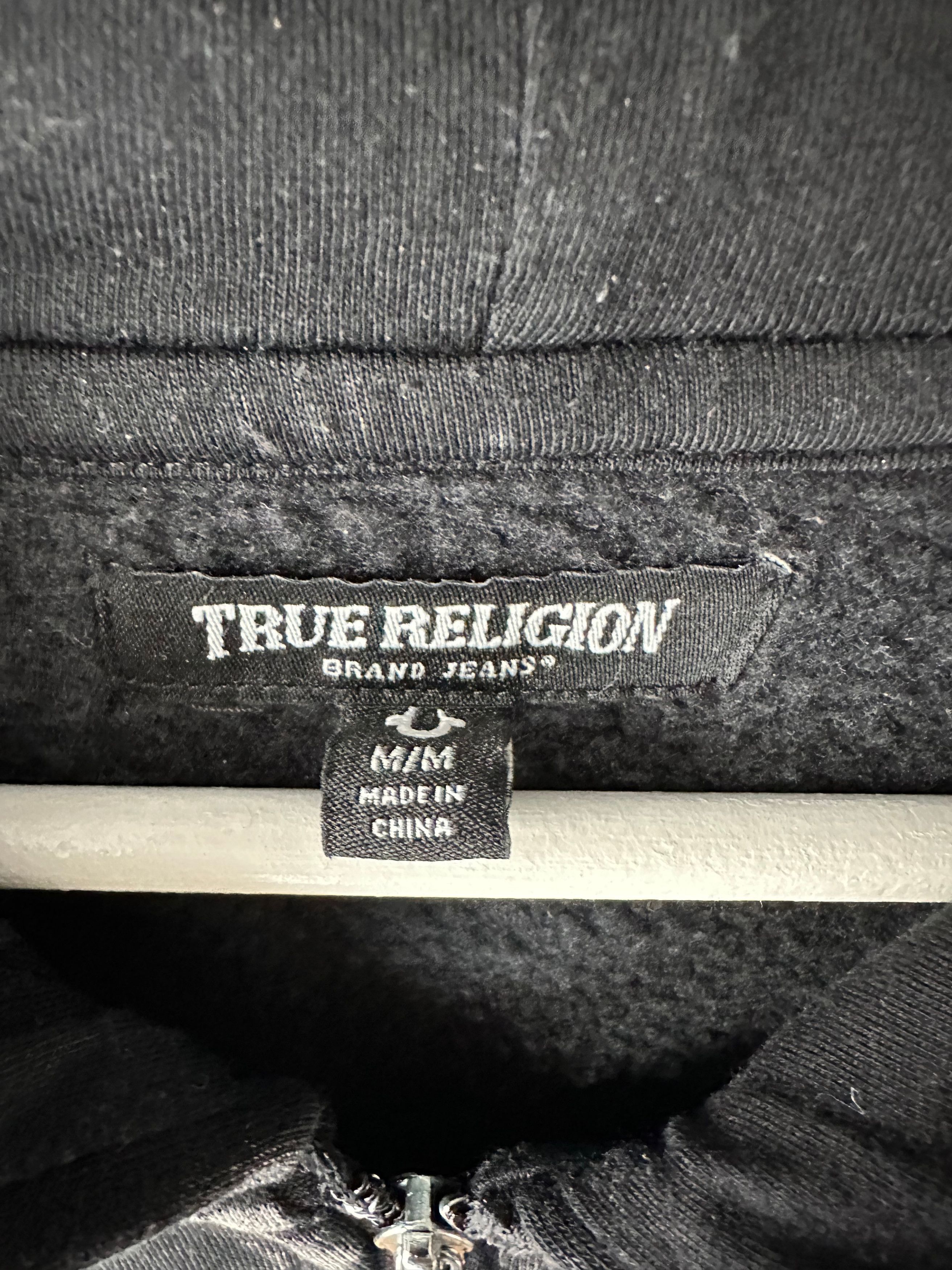 True Religion True Religion Hoodie Medium Zip Up Buddha Logo Washed Size US M / EU 48-50 / 2 - 6 Thumbnail