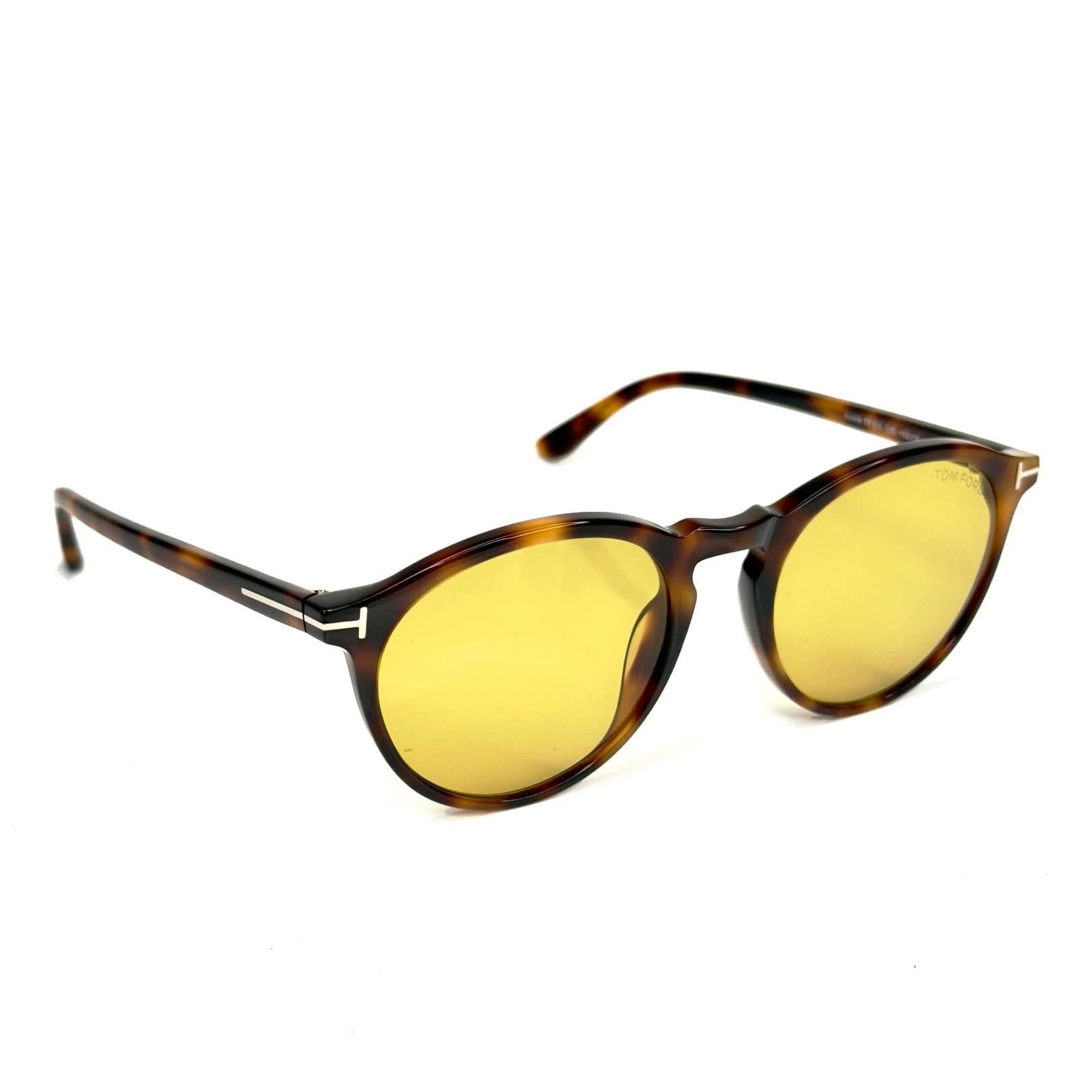 Tom Ford TOM FORD AURELE FT0904 53E Brown Yellow Sunglass 904 TF904 Size ONE SIZE - 6 Thumbnail