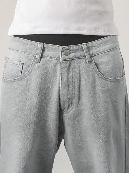 Jean Washed Baggy Denim Jeans Stacked Skate Size US 32 / EU 48 - 3 Thumbnail