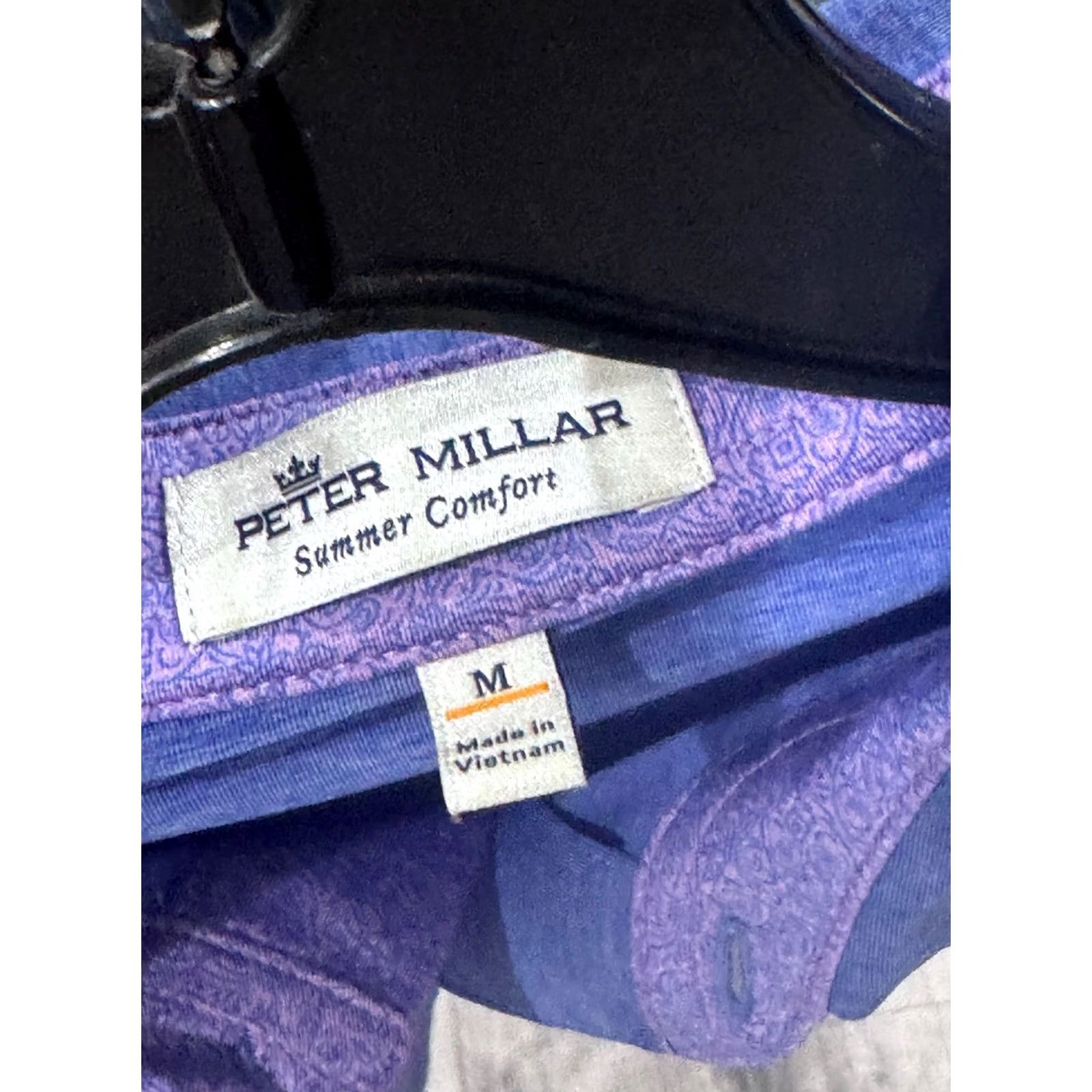 Peter Millar Peter Millar Polo Shirt Mens Medium Bleu Plum Embroidered Christmas Tree Multicolor Holiday Polo Shirt Size US M / EU 48-50 / 2 - 5 Thumbnail